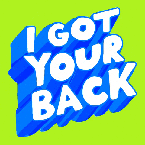 I Got Your Back Fonts GIF