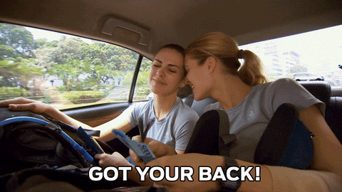 I Got Your Back Girls In A Car GIF
