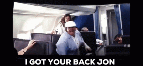I Got Your Back Jon Running GIF