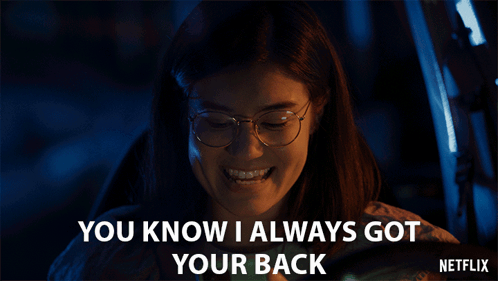 I Got Your Back Smiling Maya Choi GIF