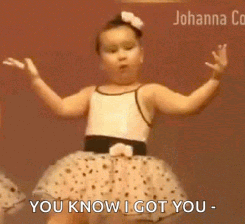 I Got Your Back Toddler In A Ballet Outfit GIF
