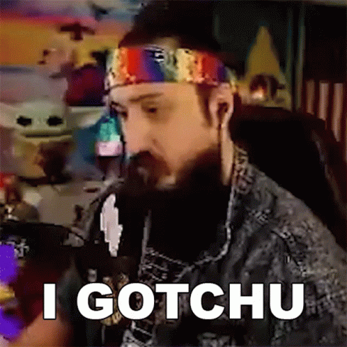 I Gotchu Bearded Hippie Man GIF