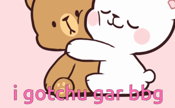 I Gotchu Cute Bear Hug GIF