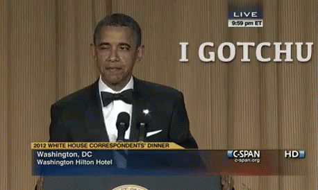 I Gotchu Obama On Stage Winks Assurance GIF