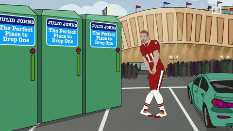 I Gotta Pee Animated Alex Smith Football GIF