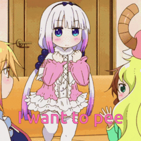 I Gotta Pee Kanna Kamui Anime GIF