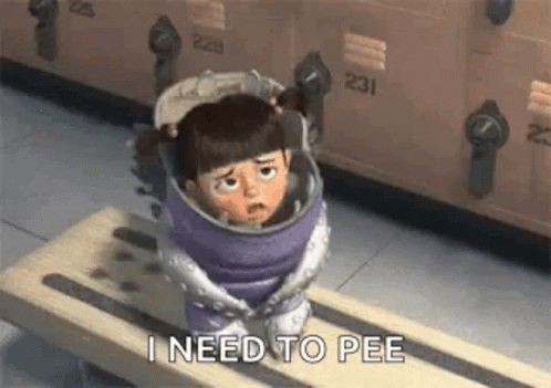 I Gotta Pee Monsters Inc Boo GIF