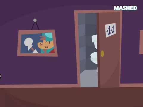 I Gotta Pee Super Mario Entering Bathroom GIF