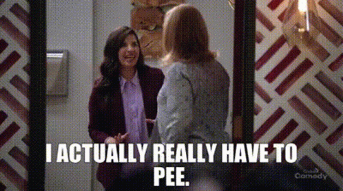 I Gotta Pee Superstore Amy Sosa GIF