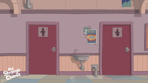 I Gotta Pee The Strange Chores Characters GIF