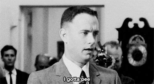 I Gotta Pee Tom Hanks Black And White GIF