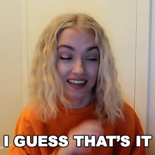 I Guess That's It Michaela Lintrup GIF