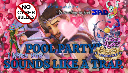 I Hate You Sounds Like a Trap Pool Party Poster