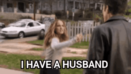 I Have A Husband Pepper Spray GIF