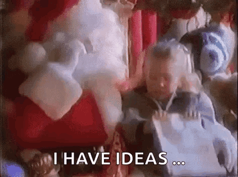 I Have Ideas Secret Santa GIF