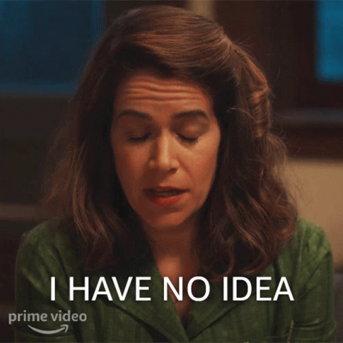 I Have No Idea GIF