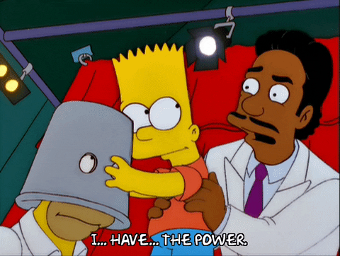 I Have The Power Bart Simpson GIF