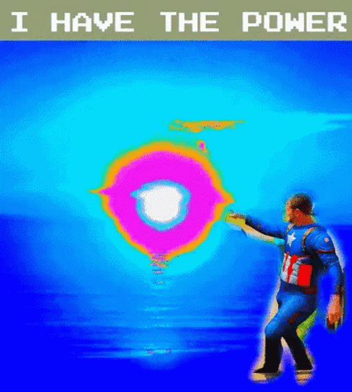 I Have The Power Futuristic Glitched Portal GIF