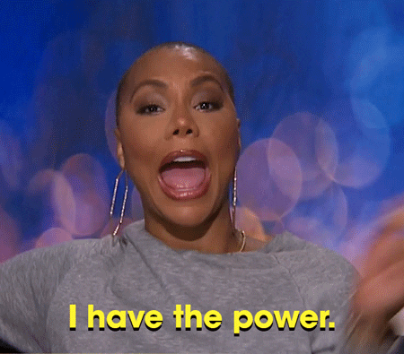 I Have The Power Sassy Bald Lady GIF