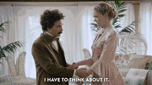 I Have To Think About It Albert Einstein GIF