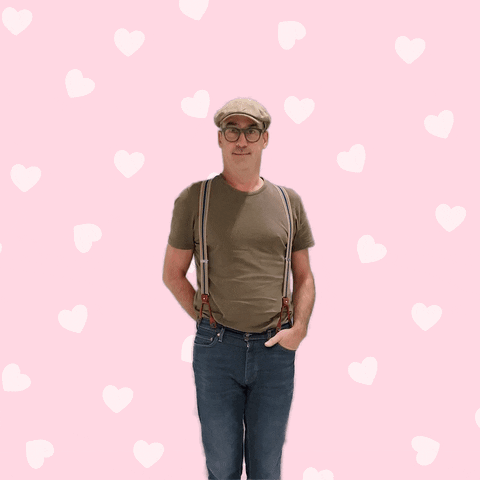 I Heart You Red Heart Balloon GIF