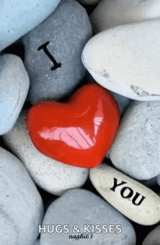 I Heart You Stones GIF
