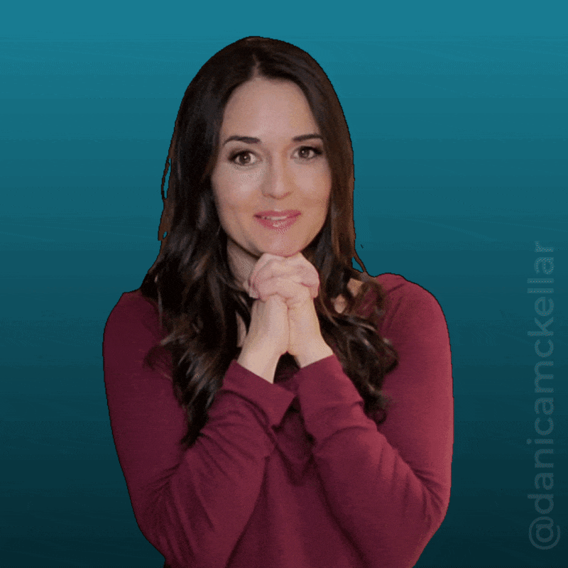 I Hope So Gesture Pretty Girl On Maroon Upper GIF