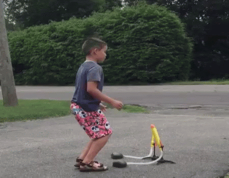 I Hurt Myself Today Jumping Boy GIF