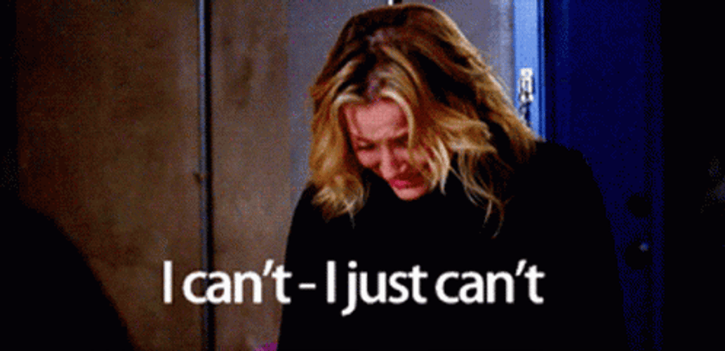 I Just Cant Arizona Robbins Grey's Anatomy GIF