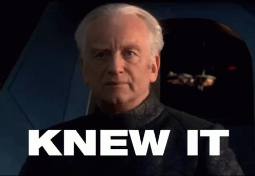 Sheev Palpatine I Knew It GIF