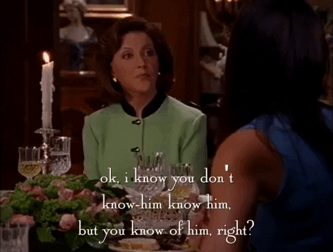 I Know Him Gilmore Girls GIF
