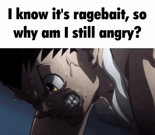 I Know It 'S Ragebait , So Why Am I Still Angry? GIF
