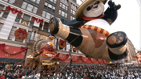 I Know Kung Fu Floating Balloon GIF