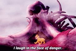 I Laugh In The Face Lion King Meme GIF