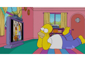 I Learned It From Watching You Samsons Watching Tv GIF