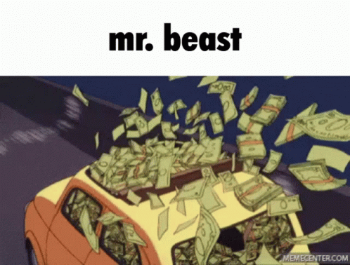 I Like Money Mr Beast Cash Car GIF