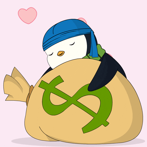I Like Money Pudgy Penguins GIF