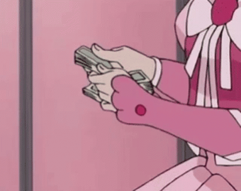 I Like Money Sailor Moon Counting Money GIF