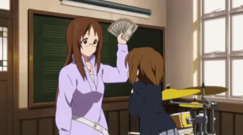 I Like Money Slap Anime K On GIF