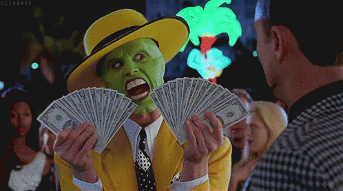 I Like Money The Mask Jim Carrey GIF
