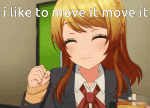 I Like To Move It Move It D4dj Anime Girl Dance GIF