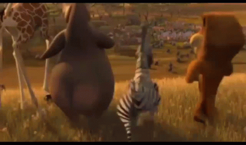 I Like To Move It Move It Madagascar Animals GIF