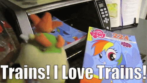 I Like Trains I Love Trains GIF