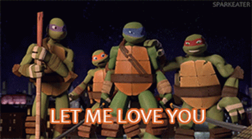 I Like Turtles Ninja Turtles Let Me Love You GIF