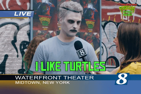 I Like Turtles Zombie Kid GIF
