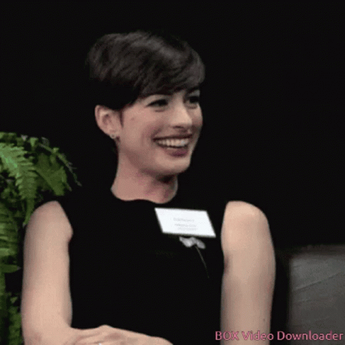 I Like You Anne Hathaway Smile GIF