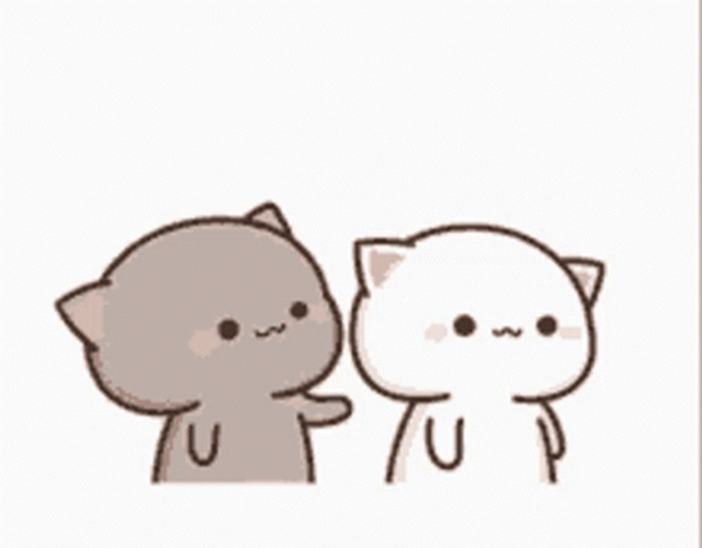 I Like You Kiss Peach Cat  GIF
