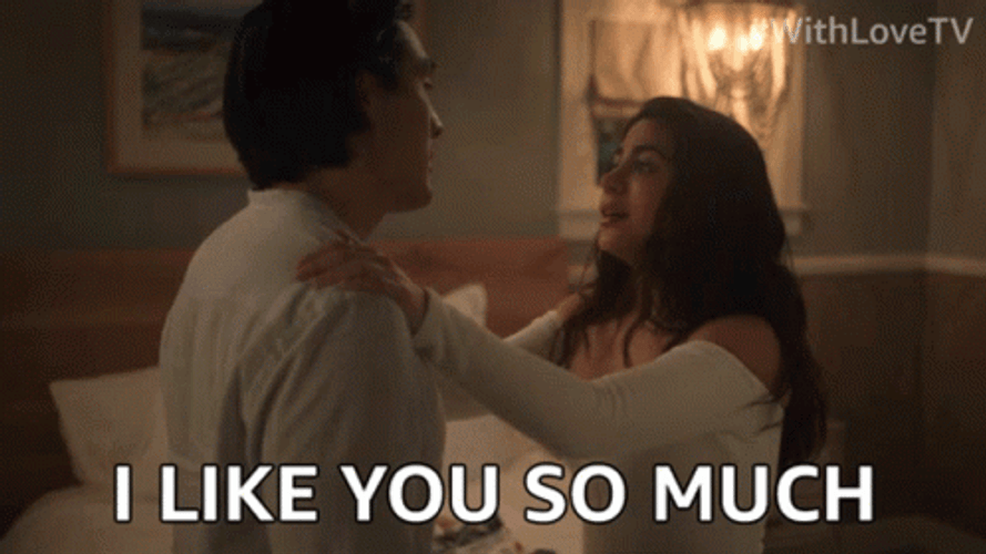 I Like You So Much Couple GIF