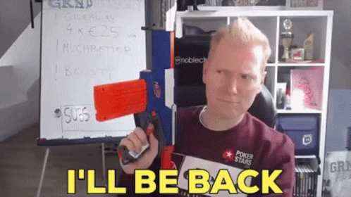 I'll Be Back Firing The Toy Gun GIF