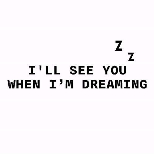 I'll See You When I'm Dreaming GIF